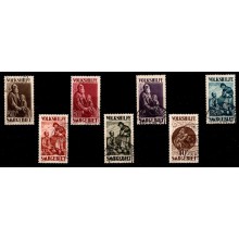 1928 SAAR - AFA 128-34 - Komplet sæt (stemplet)